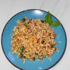 အမဲမျှစ်ချဉ်ထမင်းကြော်[br] 谁知牛肉炒饭