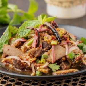 Spicy ကြက်ကင်သုပ်/ ဝက်ကင်သုပ်