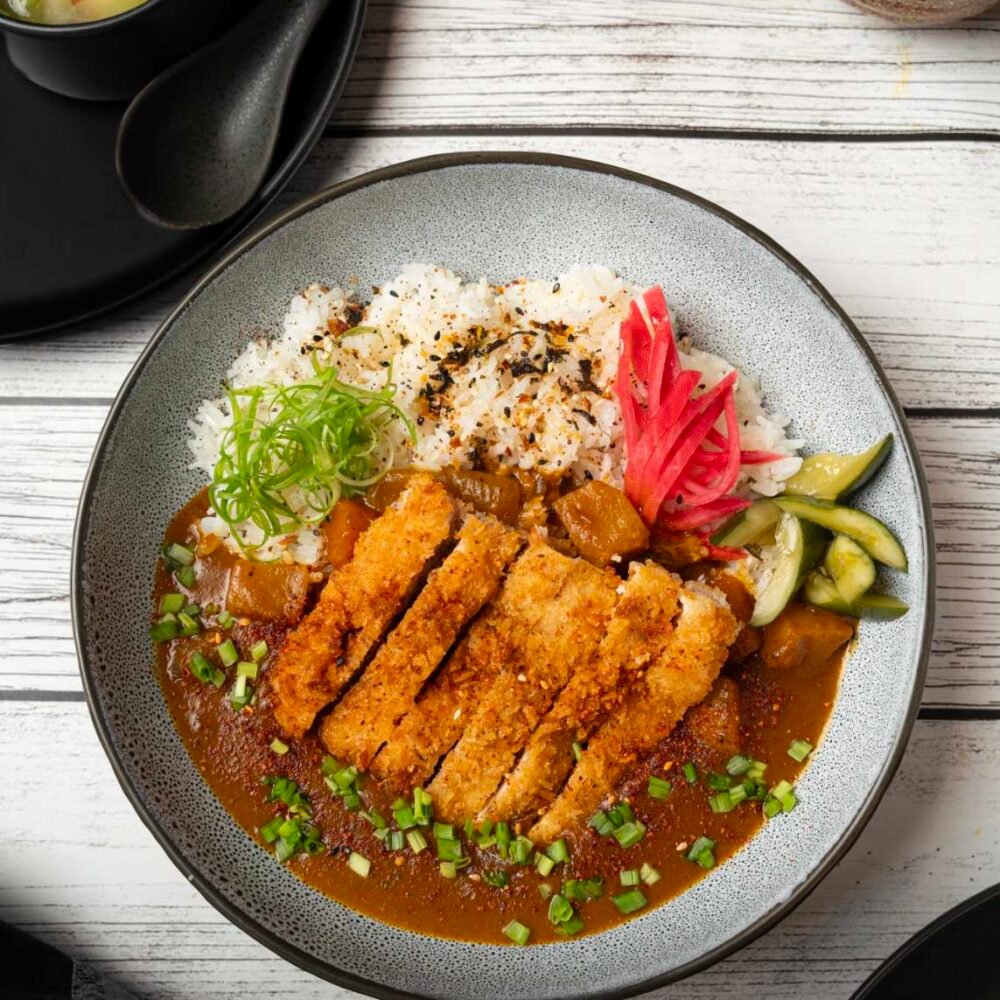 Pork or Chicken Katsu Curry with Japanese Rice