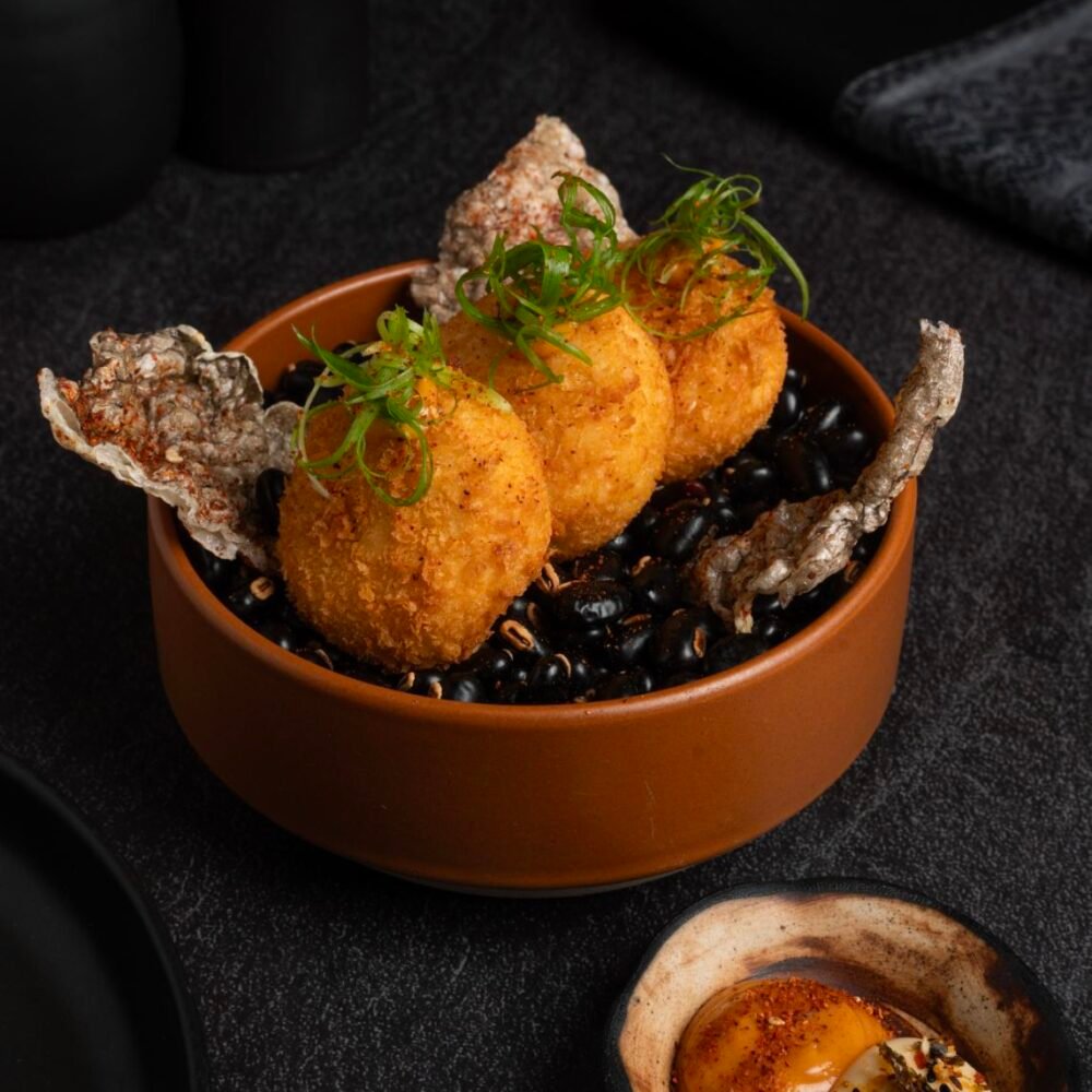 Norwegian Salmon Croquettes with Shoyu Aioli