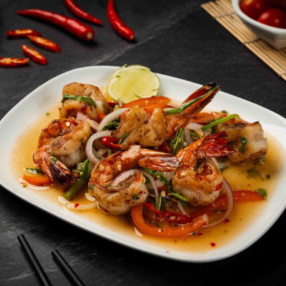 Grilled Prawn Salad