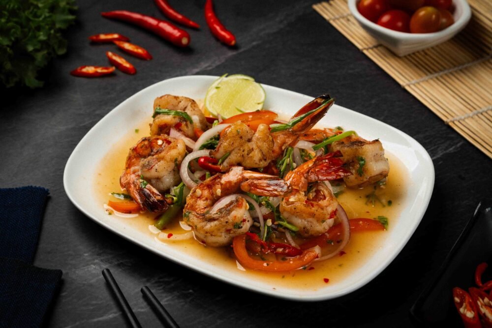 Grilled Prawn Salad