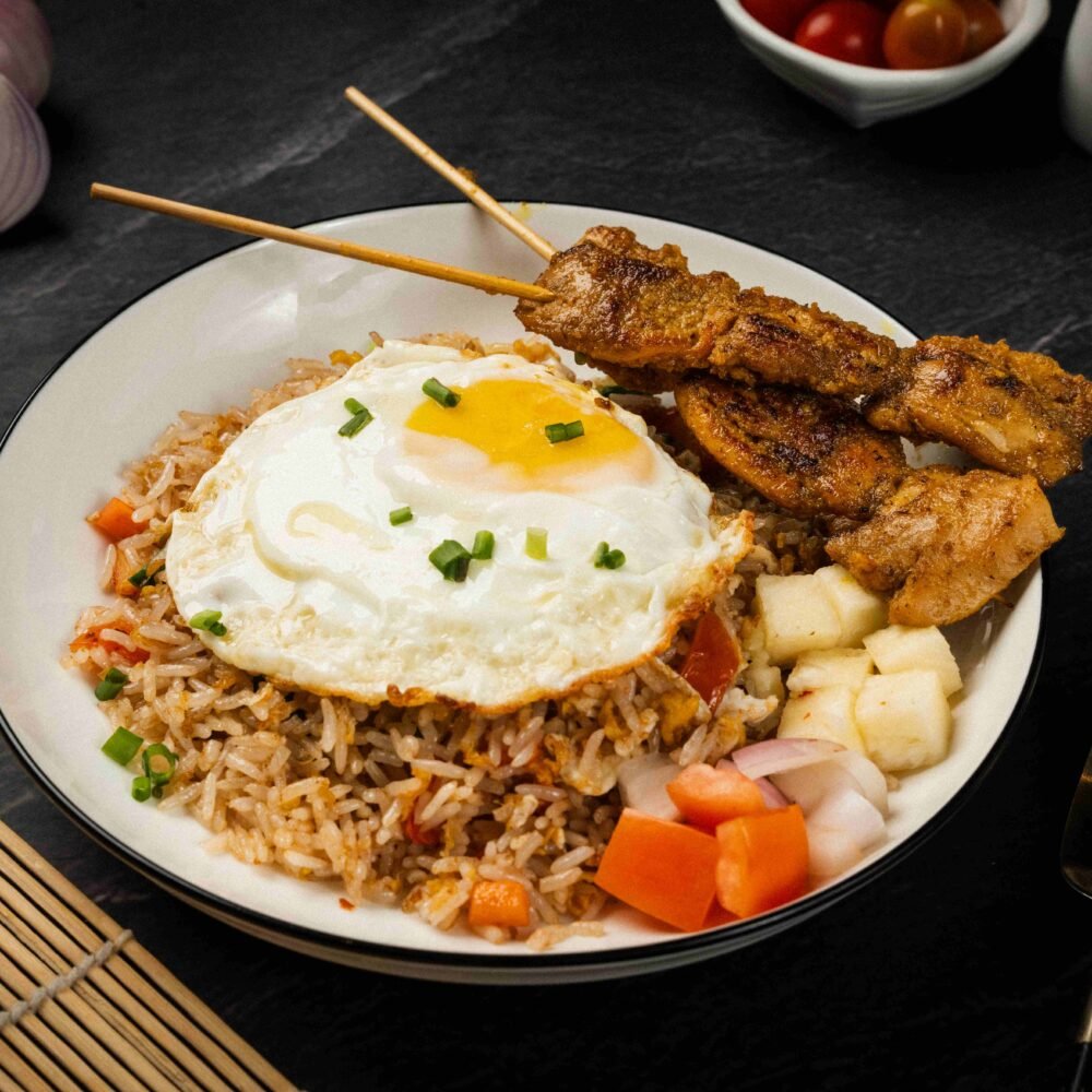 Satay Fried Rice (Chicken, Pork)
