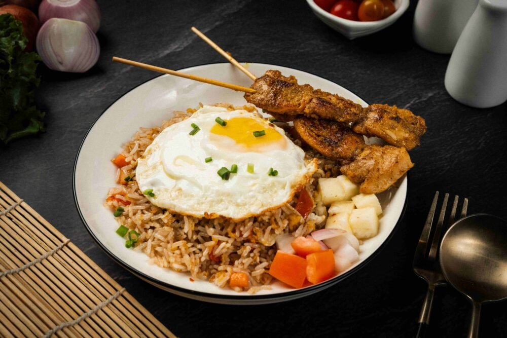 Satay Fried Rice (Chicken, Pork)
