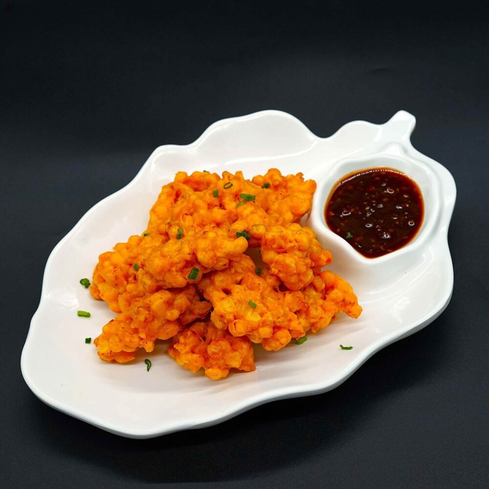 Corn Tempura with Tamarind Sauce