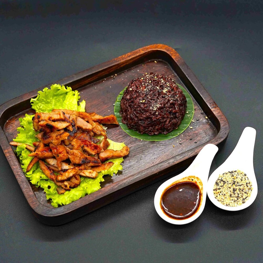 Grilled Pork Neck with Sticky Rice