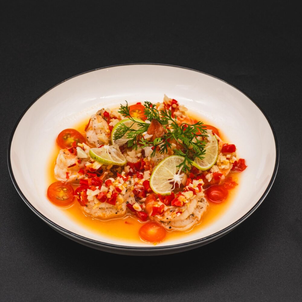 Lime Spicy Steamed Prawn