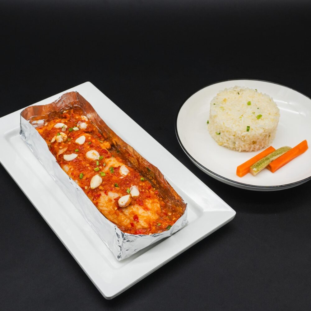 Spicy Baked Dory With Butter Garlic Rice
