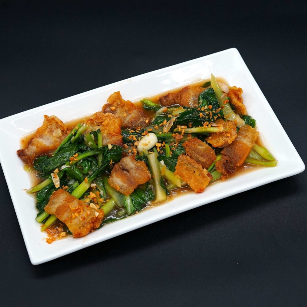 Stir-Fried Kale With Pork Belly
