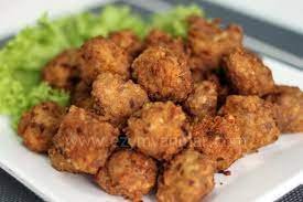 အသားလုံးကျော် (ကြက်)  Fried Meatballs
