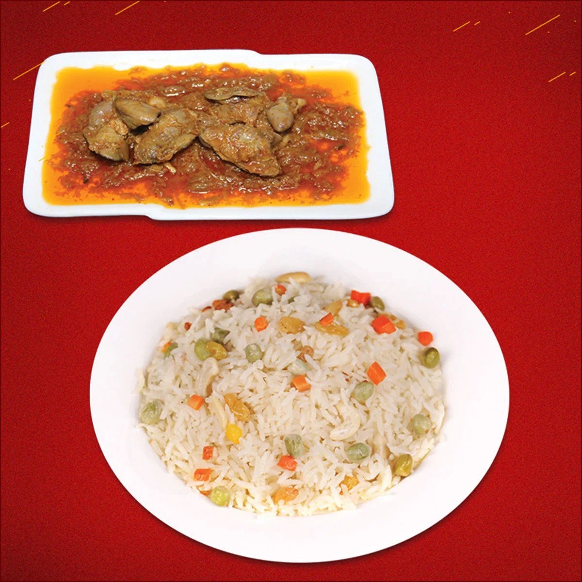 Butter Rice & Liver Curry [br] ထောပတ်ထမင်း+အသည်းအမြစ်ဆီပြန်