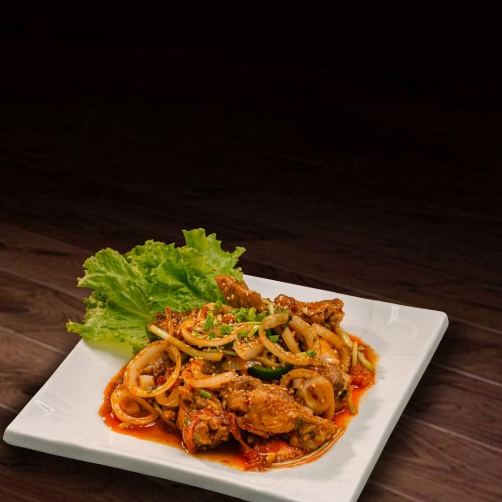 Deep Fried Chicken wings with Mala Sauce (ကြက်တောင်ပံမာလာ)