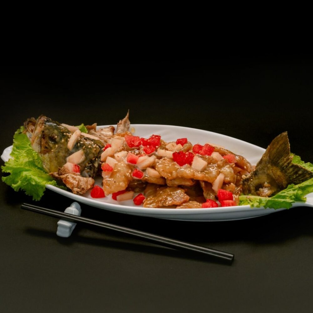Deep Fried Crispy Seabass with Mayo(ငါးမရောနစ်)