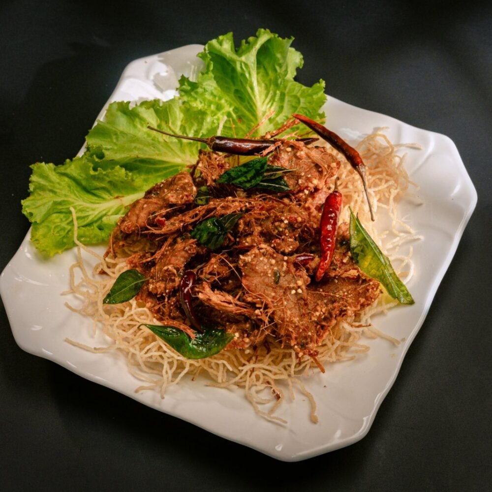Deep Fried Crispy Pork Loin(ဝက်နေသလှန်းကြော်)