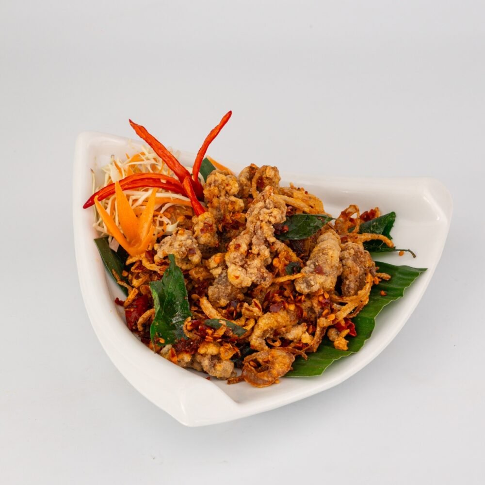 ကြက်ခြောက်စပ်[br]Spicy Crispy Chicken