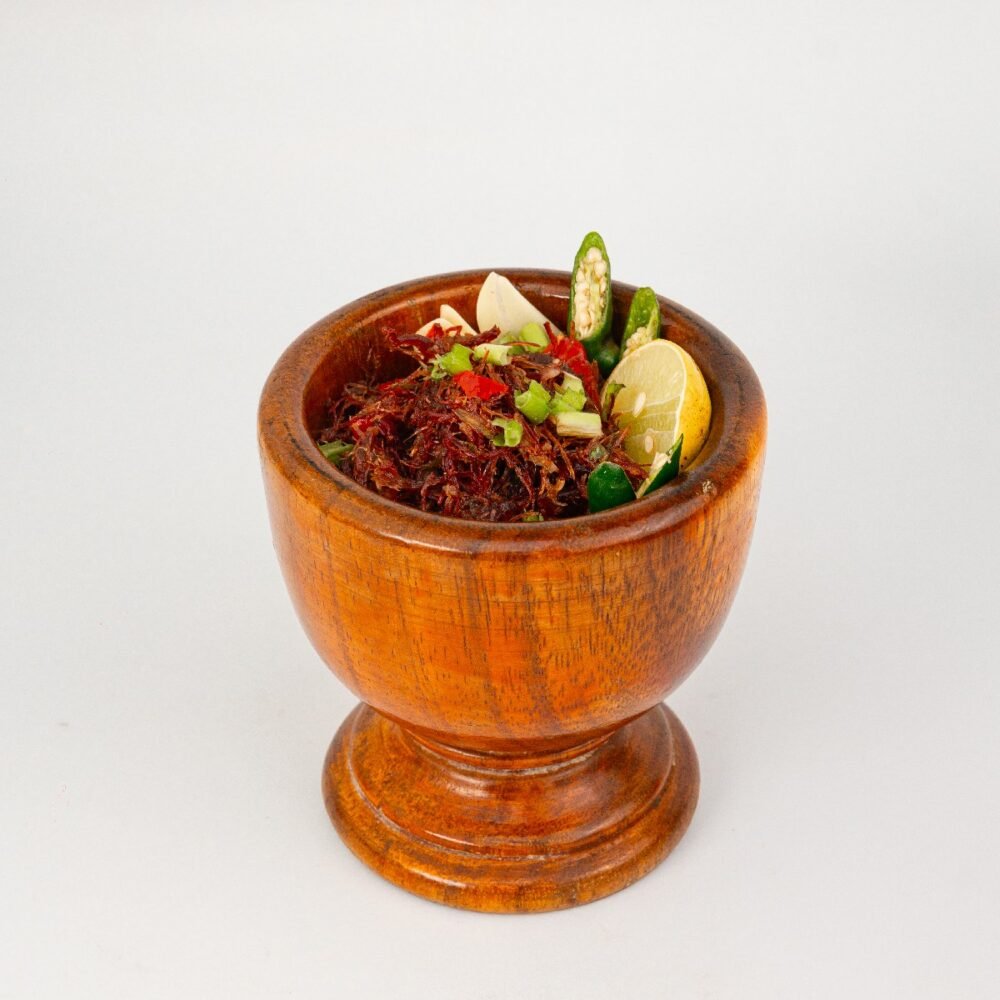 Pounded Spicy Mutton with Tea Leaf(ဆိတ်လက်ဖက်ထောင်း)