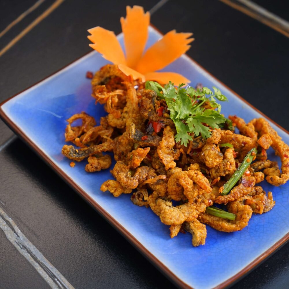 ကြက်အရေခွံမာလာ[br]Mala Chicken Skin