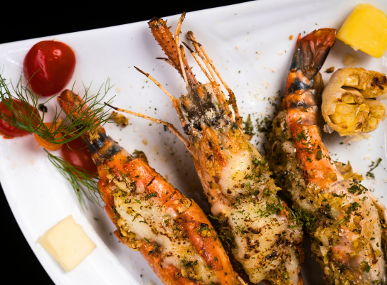 Grilled Prawn Cheese