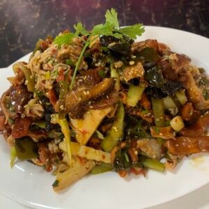 အသားရွက်စုံချဉ်စပ်သုပ်(凉拌拼盘—酸辣味）