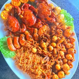 ပင်လယ်စာအနှစ်ချက်ခေါက်ဆွဲဗန်း(ကွန့်တန်အရသာ)