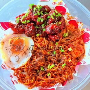 Spicy ခေါက်ဆွဲ၊ Spicy ကြက် ကြော်၊ ကြက်ဉ၊ ကင်ချီ၊ ရေညှို