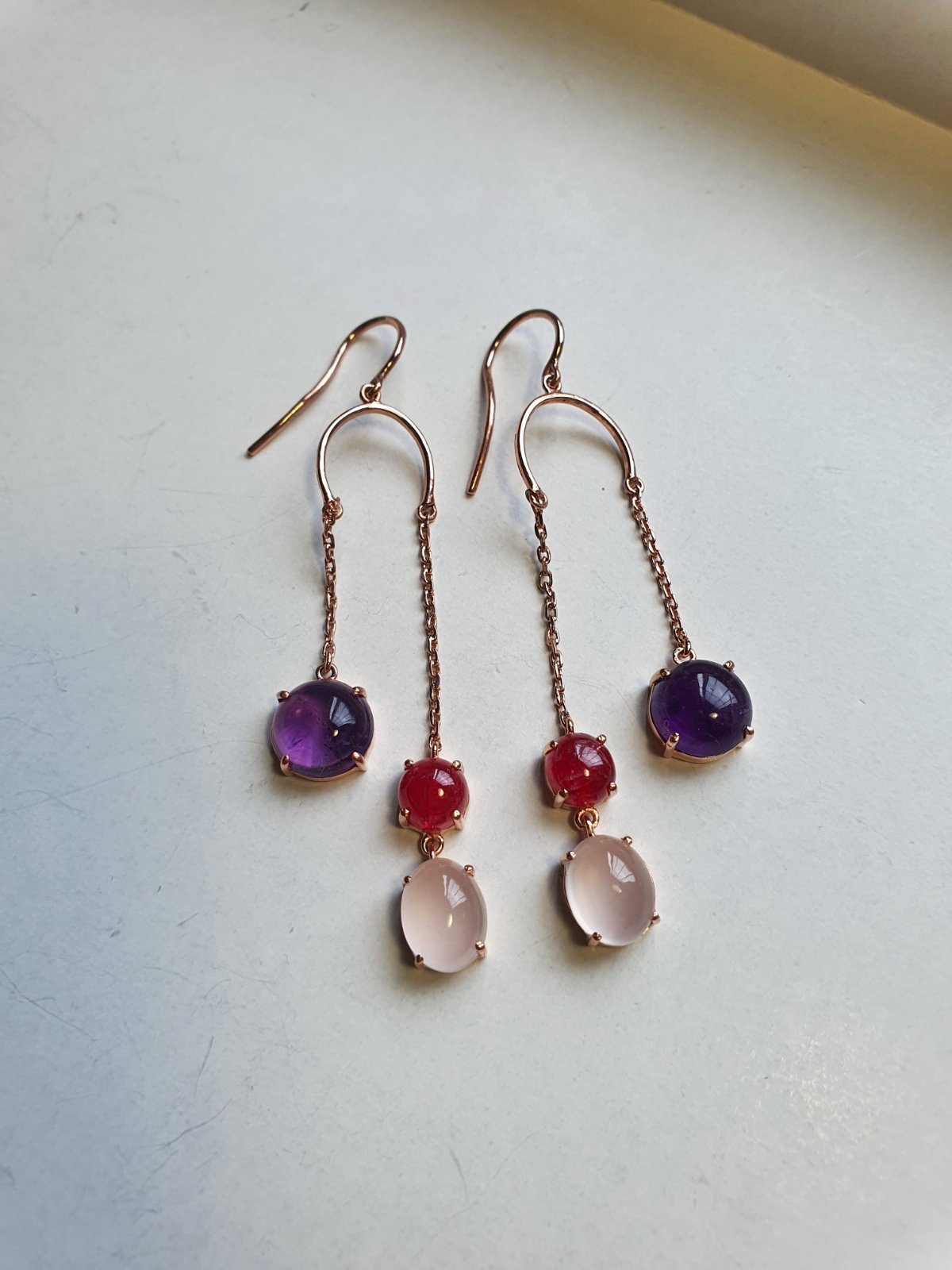 Amethyst Spinel Rose Quartz - 624