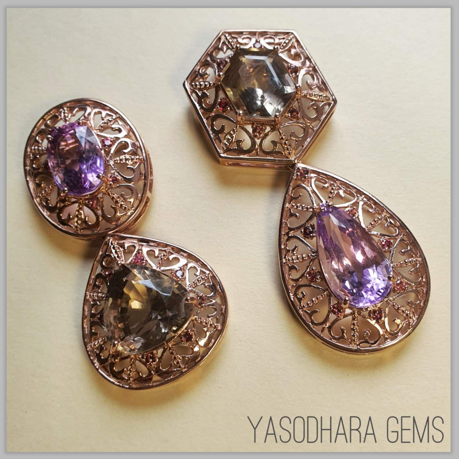 Amethyst Smokey Quartz - 649/650