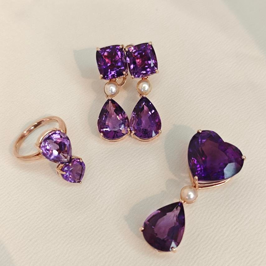 Gemstones Amethyst Set - 792