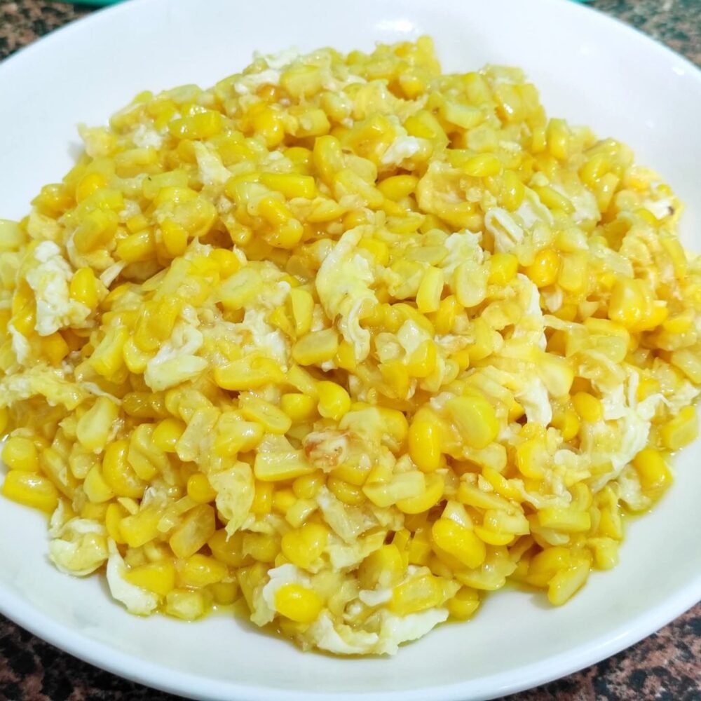 ပြောင်းဖူးကြက်ဥကြော်